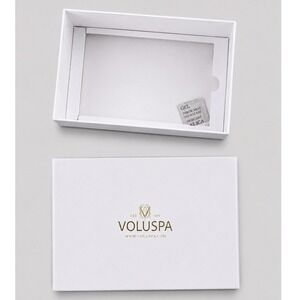 Voluspa Empty Luxury Gift Box White Gold Candle Diffuser Packaging Storage Case